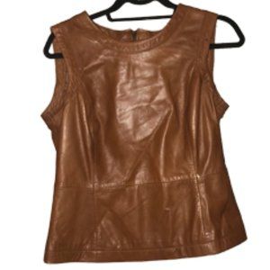 Massimo Dutti Genuine Lambs Leather Top